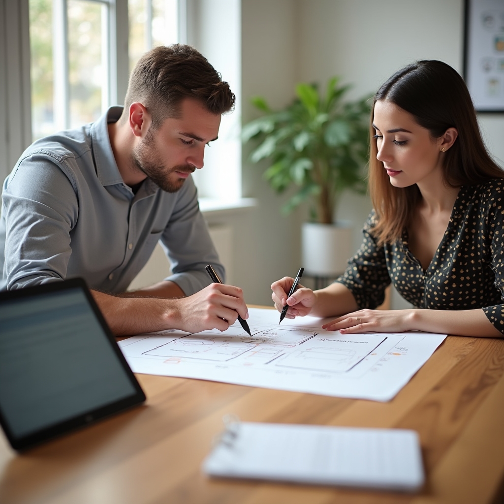 Sesión de trabajo definiendo la automatización de tareas repetitivas en una pyme